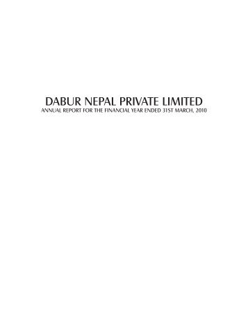 DABUR NEPAL PRIVATE LIMITED - Dabur India Limited