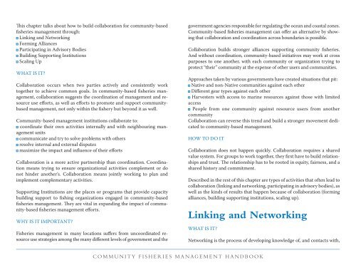 Community Fisheries Management Handbook - Saint Mary's University