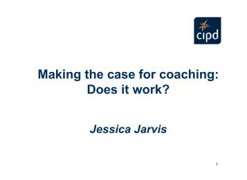 Making the case for coaching: Does it work? - CIPD