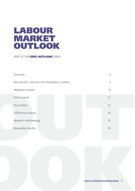 LABOUR MARKET OUTLOOK - CIPD