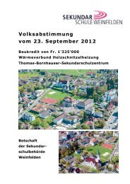 Botschaft Baukredit [PDF, 2.00 MB] - Schule Weinfelden