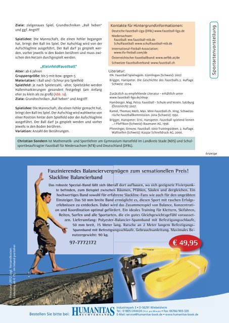 2012_03 Artikel SportPraxis.pdf - Deutsche Faustball-Liga eV
