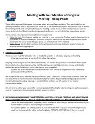 Meeting With Your Member of Congress: Meeting Talking Points