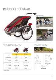 INFOBLATT COUGAR Farboptionen - Chariot/Croozer