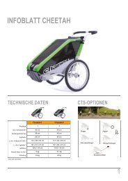 INFOBLATT CHEETAH TECHNISCHE DATEN ... - Chariot/Croozer