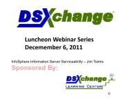 InfoSphere Information Server Serviceability - DSXchange.net