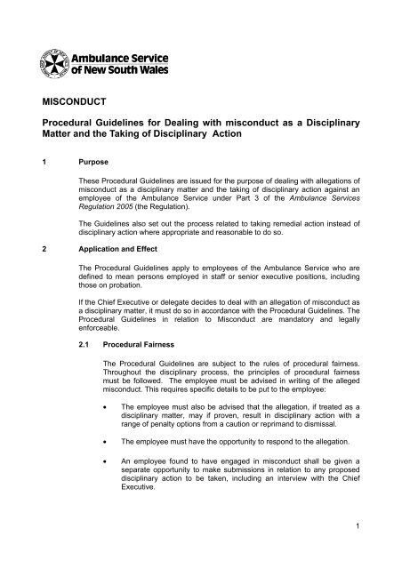 Professional Conduct Guidelines - B. Misconduct, October 2006