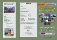 WAS FLYER 2011FINAL.pub - The College of Anaesthetists of Ireland