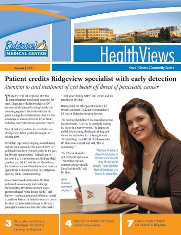 HealthViews Summer 2011 - Ridgeview Medical Center