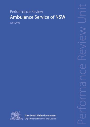 Premier and Cabinet - Report and Recommendations (June 2008)