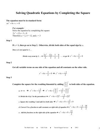 All Worksheets » Completing The Square Worksheets  Printable Worksheets Guide for Children and 