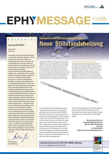 Neue Stillstandsheizung - Ephy Mess