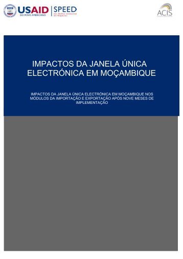 IMPACTOS DA JANELA ÃNICA ELECTRÃNICA EM MOÃAMBIQUE