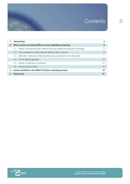 Annual report 2009/10 - Human Fertilisation and Embryology Authority