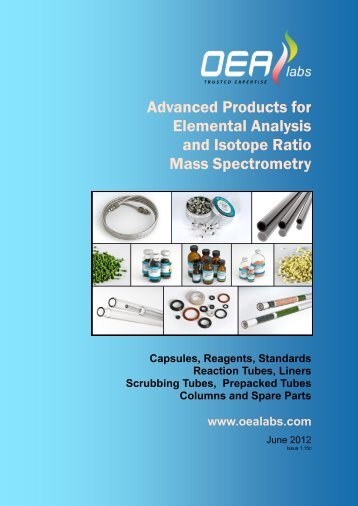 Advanced Products for Elemental Analysis and ... - OEA Labs Ltd