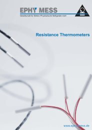 Resistance Thermometers - Ephy Mess