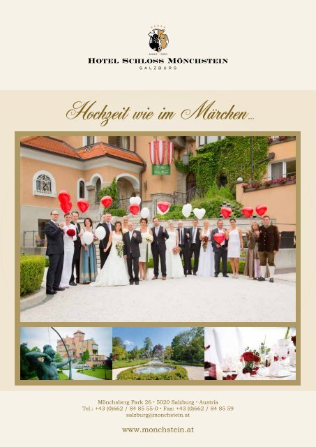 Hochzeit wie im Märchen... - Hotel Schloss Mönchstein