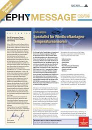 Spezialist für Windkraftanlagen- Temperatursensoren - Ephy Mess