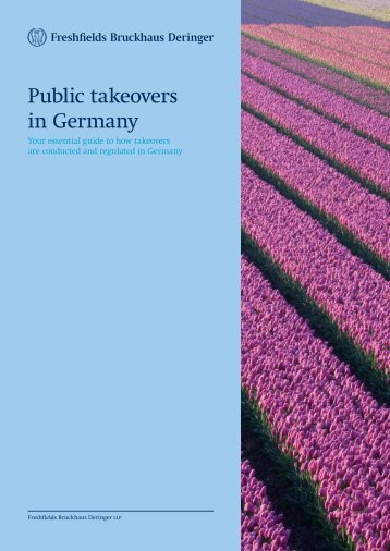 Public takeovers in Germany: June 2012 - Freshfields
