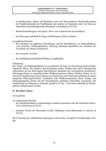 Landschaftsplan Nr. 6 „Meinerzhagen“ - Märkischer Kreis