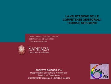 parenting e adattamento del bambino - Dipartimento di Psicologia ...