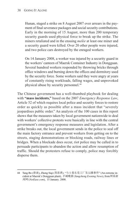 The Workers' Movement in China - China Labour Bulletin