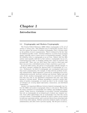 Introduction to Modern Cryptography