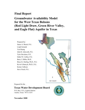 (Red Light Draw, Green River Valley, and Eagle Flat) Aquifer in Texas