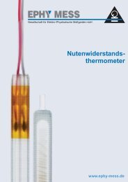 Bifilar gewickelte Nutenwiderstandsthermometer ... - Ephy Mess