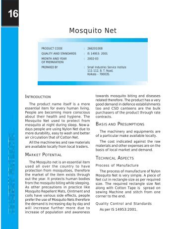 Mosquito Net - Dc Msme