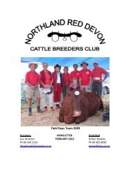 FEBRUARY 2010 News Letter - New Zealand Red Devon Cattle ...