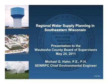 Regional Water Supply Planning in Southeastern Wisconsin ...