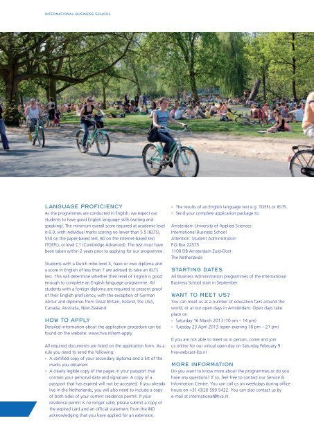 Download brochure - Hogeschool van Amsterdam