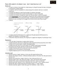 Physics Skills needed for the Module 2 exam - what I ... - Cyberphysics