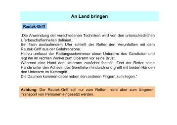 An Land bringen - Wasserwacht Krumbach