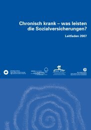 Chronisch krank â€“ was leisten die ... - SGED-SSED