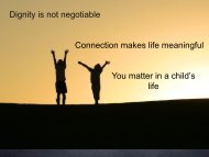 Dignity is not negotiable You matter in a child's life ... - TartanToday
