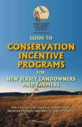 Incentive Programs for NJ Landowners - New Jersey Audubon Society