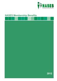 2012 membership benefits document - Nases