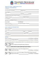 Intern/Trainee Application Form - SACC USA