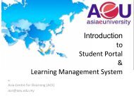 Introduction to Student Portal & Learning Management System - AeU