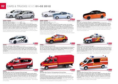 CARS & TRUCKS NEWS 01-02 2012 - Herpa