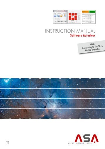 InStructIon MAnuAL - Astro Systeme Austria