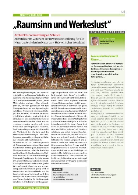 Themenheft als PDF zum Download - Landentwicklung - Steiermark