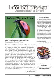 Informationsblatt - Oberschule Eschen