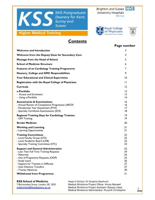 Cardiology - KSS Deanery