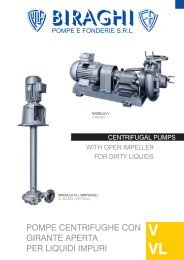 pompe centrifughe con girante aperta per liquidi impuri - Certened