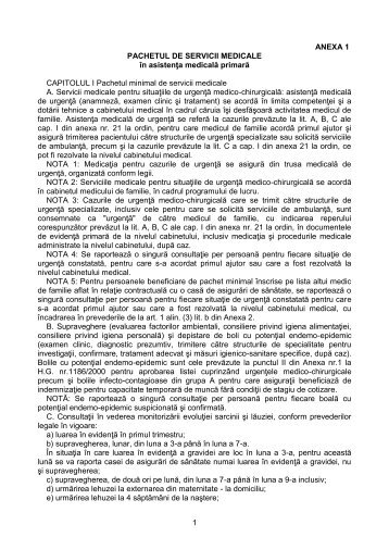 Norme Metodologice la Contractul-Cadru pe anul 2012