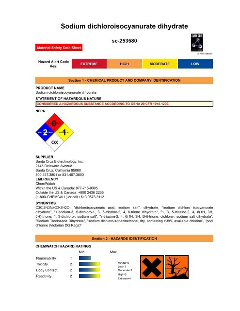 Sodium dichloro-s-triazinetrione