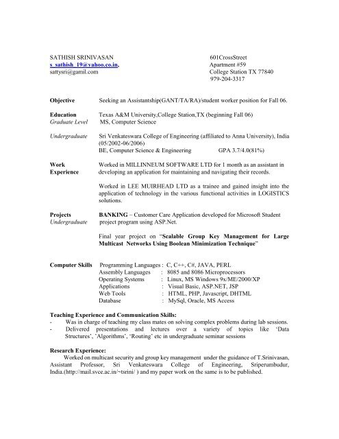 tamu resume help